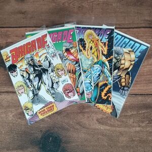 Image Brigade Comic Book Lot Kids OS Multicolor Excellent 1-4 Rob Liefeld 1992